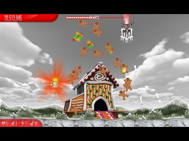 Скриншот к игре «Вторжение кур 5. Темный клюв. Christmas Edition» №3